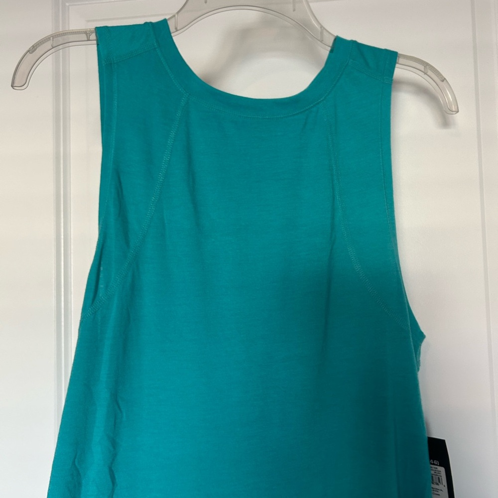 ATHLETIC WORKS • Sleeveless Open Back Top • S/ 4-6 • Green/Blue • - Picture 2 of 7